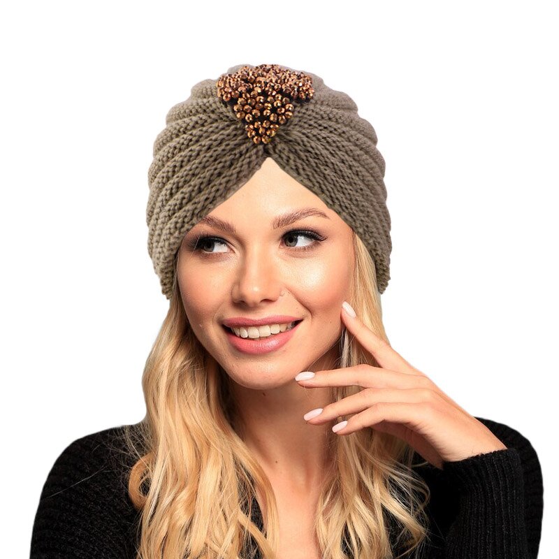 Winter Hat Supplier - Warm Knitted Soft Beanie Solid Color Pullover for Women