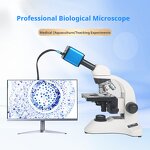 Binocular Microscope Factory - OEM/ODM IKEME 1000-1600x Biological Electron Microbiology with LCD