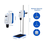 Digital Electric Agitator Manufacturer - OEM/ODM IKEME 20-60l Led Mixer Overhead Paint Shampoo