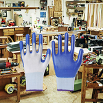 Safety Gloves Factory - High Quality Thickened Industrial Nylon Anti-Static Anti-Slip