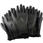 Safety Gloves Supplier - High Quality Black PU Coated Textured Full Surface
