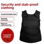 Work Safety Vest Supplier - High Quality Black Men's PE Oxford Cloth Cut