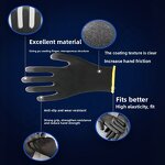 Safety Gloves Supplier - High Quality 13-Needle Black PU Palm Excellent Grip