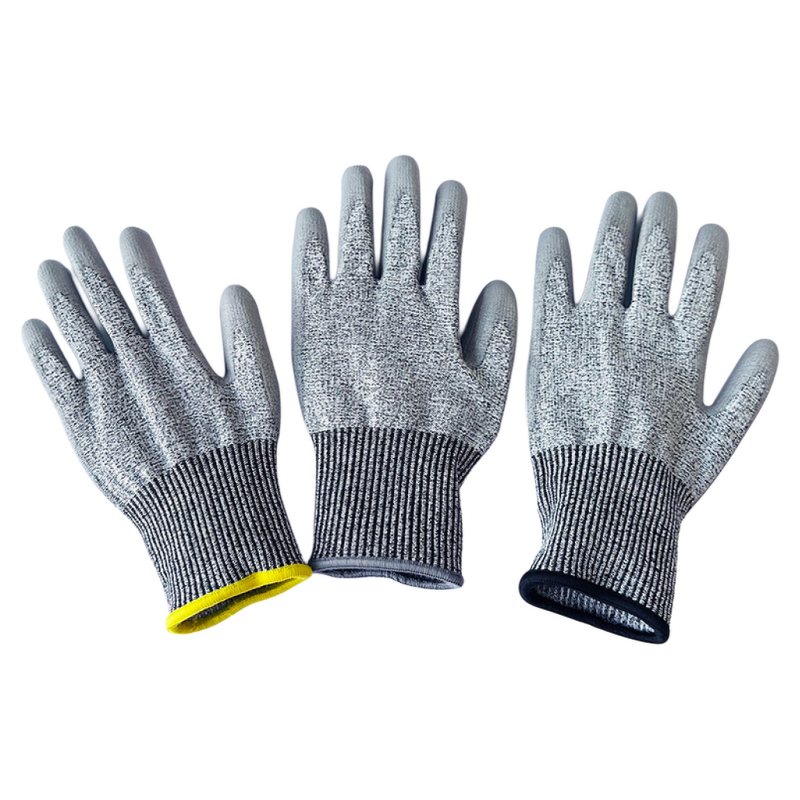 Cut Gloves Supplier - 5 Grade HPPE with PU Coating Made in China EN388