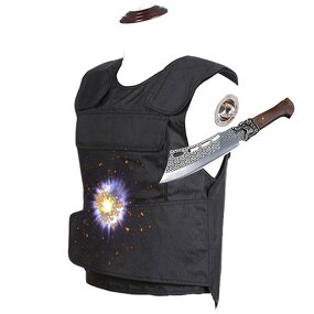 Work Safety Vest Supplier - High Quality Black Men's PE Oxford Cloth Cut