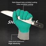 Work Gloves Manufacturer - Hot Spot Cut-Resistant Latex with Pleated Design