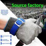 Butcher Gloves Manufacturer - A9 Anti-Cutting Food Grade Stainless Steel Fish