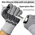 Anti-Cut Gloves Supplier - Factory Wholesale 5-Level Non-Slip Silicone Coating