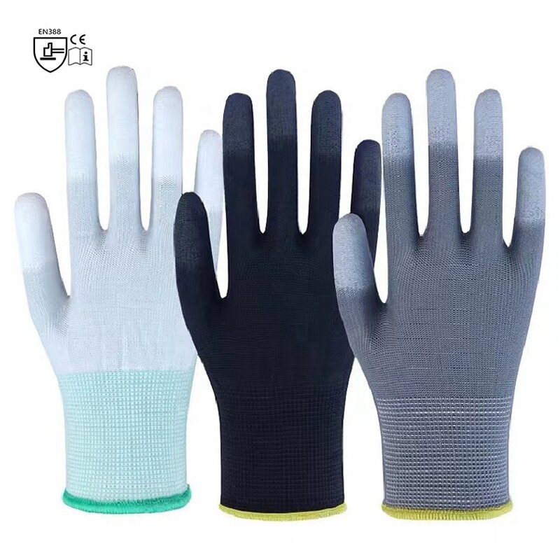 Protective Gloves Supplier - High Quality Men's Polyester Coated Anti-static