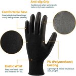 Safety Gloves Supplier - High Quality Black PU Coated Textured Full Surface