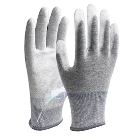 ESD Work Gloves Manufacturer - High Quality Polyurethane with Carbon Fiber Touch