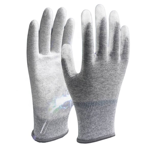 ESD Work Gloves Manufacturer - High Quality Polyurethane with Carbon Fiber Touch