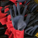 Work Gloves Supplier - Hot-Selling Heavy-Duty Industrial Non-Slip Wrinkle Latex