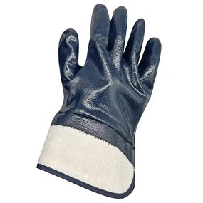 Safety Gloves Factory - High Quality Heavy-Duty Blue Acrylic Full Coating Oil