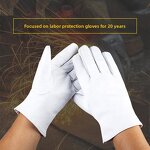 Goatskin Safety Gloves Supplier - High Quality Soft Anti-Vibration 11 oz High