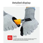 Protective Gloves Supplier - High Quality Grade 5 HPPE 13-Pin Anti-Cut Anti
