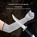 Wrist Arm Protector Supplier - High Quality Level 5 HPPE Anti-Cutting with Gloves