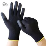 Protective Gloves Supplier - High Quality Men's Polyester Coated Anti-static