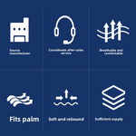 ESD Work Gloves Manufacturer - with Carbon Fiber Coated Anti-Static Palm CE