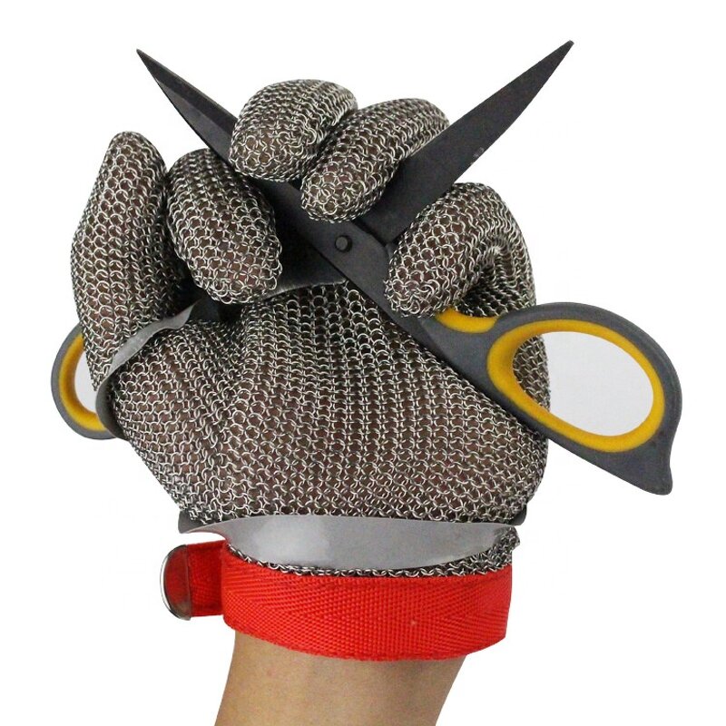 Safety Gloves Supplier - 2025 New Stainless Steel A9 Cut-Proof Food Grade