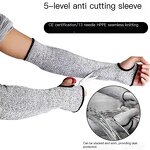 Arm Protector Supplier - High Quality 5 HPPE Black Anti-Cutting & Anti-Bite