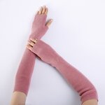 Long Arm Gloves Manufacturer - OEM/ODM High Quality Soft Solid Color Winter Knitted for Cycling