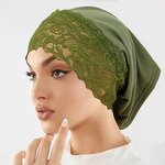 Pullover Hat Factory - OEM/ODM New Malaysian Women Muslim Solid Color Simple Lace Tube