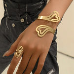 Cuff Bracelets Manufacturer - OEM/ODM 2025 European Personalized Design Fashion New Metal Pattern