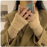 Fingerless Gloves Manufacturer - OEM/ODM Knitted Women Half Finger Warmth Autumn Winter Socks