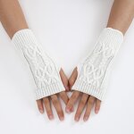 Knit Wrist Mittens Manufacturer - OEM/ODM Women Warm Gloves With Thumb Hole Winter Arm Warmer