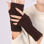 Half Finger Gloves Manufacturer - OEM/ODM Unisex Winter Soft Warm Arm Mittens Outdoor Sport