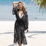 Beach Cover Skirt Manufacturer - OEM/ODM European American Chiffon Trumpet Sleeve Vacation Sunscreen