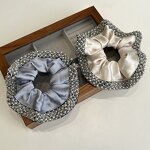 Headband Factory - OEM/ODM French High-end Satin Retro Pearl Crystal Edge Large Intestine