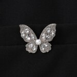 Brooch Manufacturer - OEM/ODM Bling Crystal Zircon Forest Series Butterfly Pearl Clothing