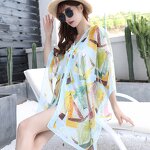 Cotton Beachwear Factory - OEM/ODM 2022 Women Swimsuit Bikini Cover up Long Sleeve