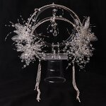 Bridal Crown Factory - OEM/ODM French Style Fashionable Crystal Tassel High-end Dress