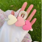 Hair Clip Factory - OEM/ODM Korean Gradient Heart Back Women Summer Simple Sweet Shark
