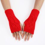 Knit Wrist Mittens Manufacturer - OEM/ODM Women Warm Gloves With Thumb Hole Winter Arm Warmer