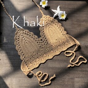 Triangle Bikini Top Manufacturer - OEM/ODM 2021 New Woman Hollow Out Swimsuit Crochet Black