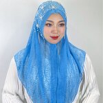 Headscarf Factory - OEM/ODM 2025 New Fashionable Women Tassel Solid Color Nail Bead Flower