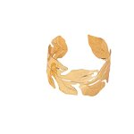 Cuff Bracelets Manufacturer - OEM/ODM Women's Leaf Ethnic Design Metal Geometric Punk