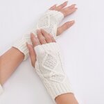 Half Finger Gloves Manufacturer - OEM/ODM Unisex Winter Soft Warm Arm Mittens Outdoor Sport
