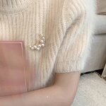 Moon Brooch Manufacturer - OEM/ODM Pearl Rhinestone Luxury Women Ladies Fashion Jewelry