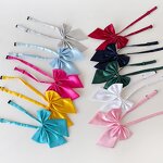 Bow Tie Manufacturer - OEM/ODM Women Soft Satin Plain Solid Formal Wedding Fashion