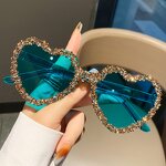 Borderless Sunglasses Factory - OEM/ODM High End Diamond studded Fashionable Unique Personality