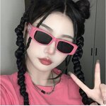 Retro Sunglasses Factory - OEM/ODM New Fashionable Rectangular Hip Hop High End Female