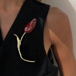 Tulip Brooch Factory - OEM/ODM Exaggerated Large Flower Pin for Women Vintage Party
