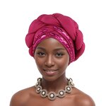 Bandana Factory - OEM/ODM African Ethnic for Women with Sequined Beaded Turban