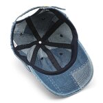 Baseball Hat Factory - OEM/ODM Embroidered Washed Vintage Adjustable 6 Panel Denim