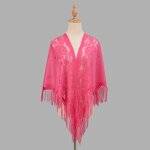 Triangle Shawl Manufacturer - OEM/ODM Women's New Summer Polyester Tassel Fashionable Monochrome